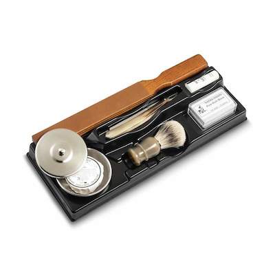 Kit de rasage traditionnel 8 pièces Luxe - Thiers Issard